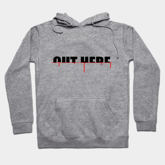 Cut Here Hoodie by iconnico